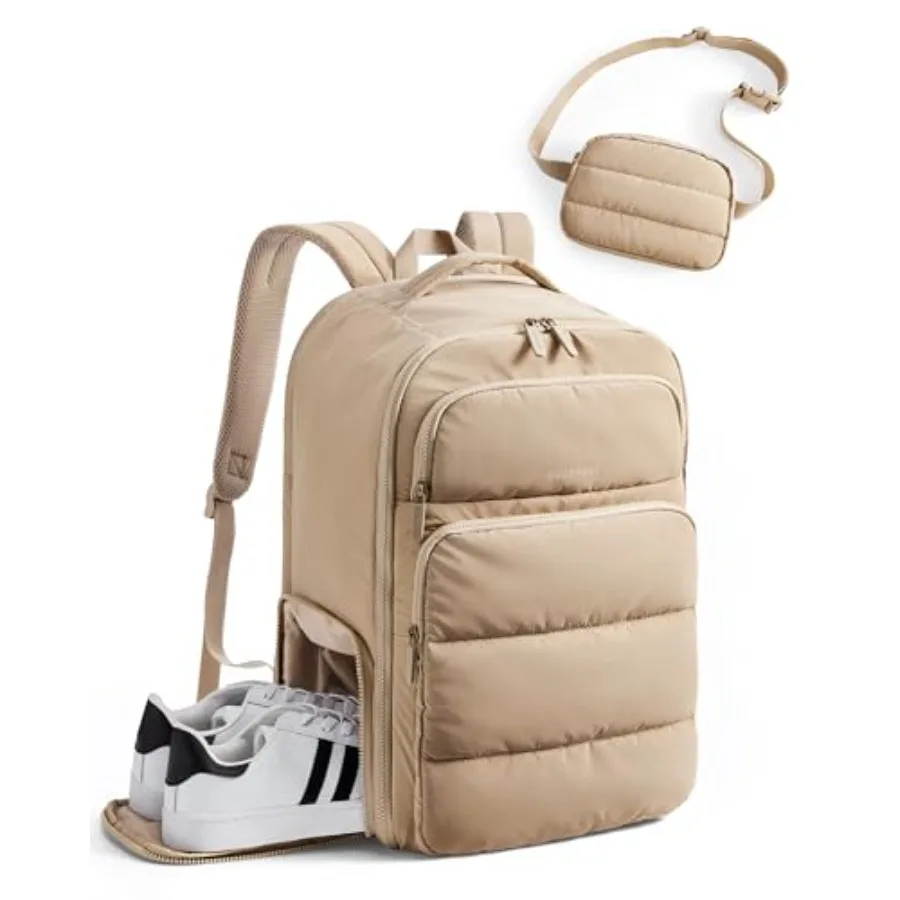 

Женский дорожный рюкзак 35 л, 17,3 дюйма, ручная кладь, одобренная для авиаперелетов, рюкзак для личных вещей, дорожная сумка, водонепроницаемый, повседневный