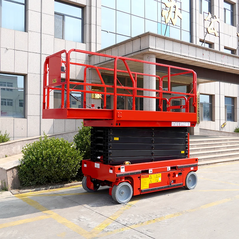 YG Widely Using Mini Scissor Lift Platform Scissor Machine Construction Lifting Platform 300kg Capacity for Glass Cleaning Works