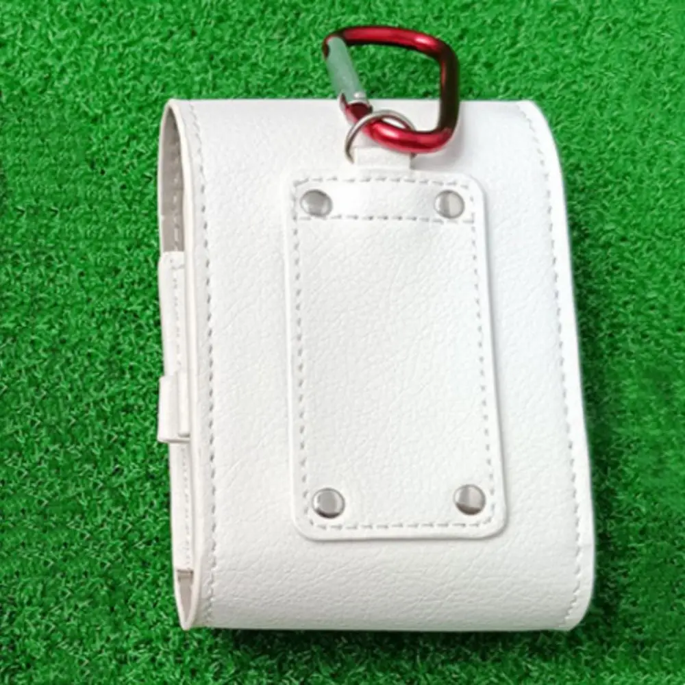 PU Leather Golf Rangefinder Case Magnet Closure With Buckle Golf Range Finder Bag Hard Shell Storage Bag