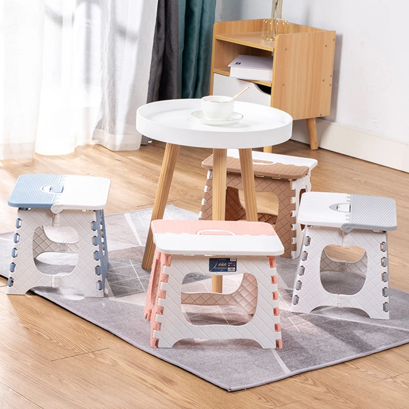The home low stool, daily shoe-changing stool, outdoor small stool, fishing folding table, and convenient storage image 6