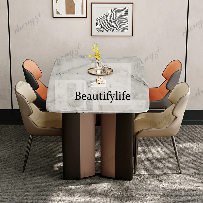 

Luxury Modern Dining Table Nordic Restaurant Conference Dining Table Designer Office Writing