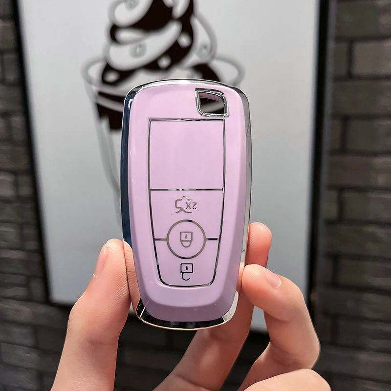 

Мягкий чехол для автомобильного ключа из ТПУ для Ford Fusion Edge Mustang Explorer F150 F250 F350 Ecosport, брелок без ключа, аксессуары