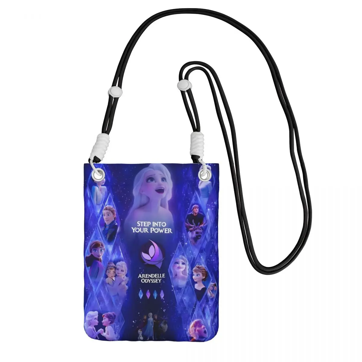 

Custom Frozen Mobile Phone Bag Men Women Animated Musical Fantasy Film Shoulder Crossbody Bag Key Bag Mini Shoulder Purse Wallet