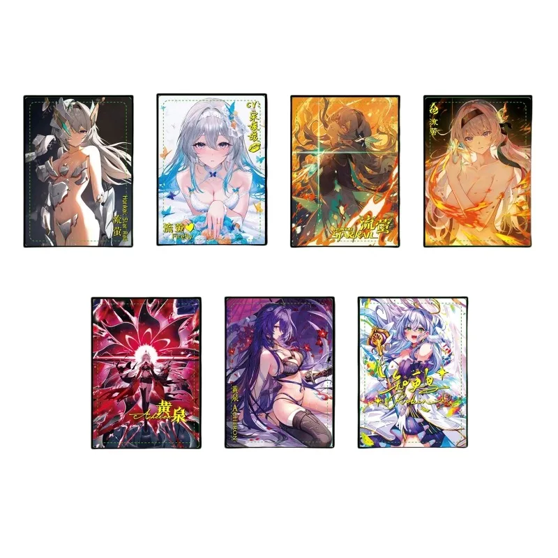 Honkai Star Rail Firefly Raiden Bosenmori Mei Robin Self Made Refraction Flash Card Anime Classics Game Collection Cards Toy