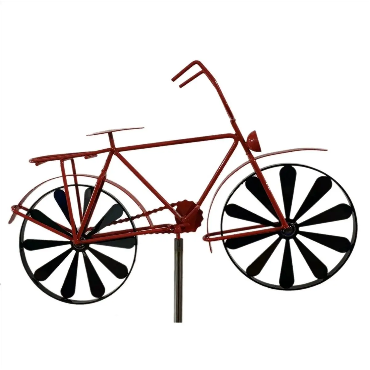 【ABFS】Iron Wind Spinner,51In H Bicycle Wind Spinners, Bike Stake Decoration, Outside Garden Decor for Patio Lawn Farm Backyard - view 2