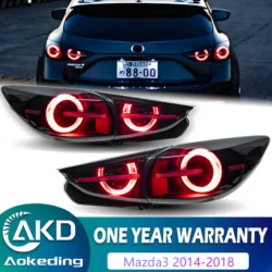 Car Styling Taillights for Mazda 3 Axela Hatchback LED Tail Light 2014-2019  DRL Rear Turn Signal Automotive Accessories
