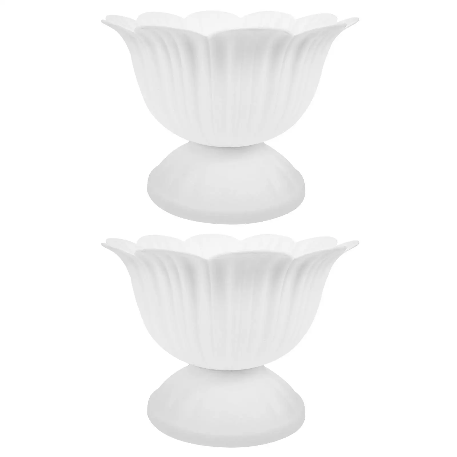 

2 Pcs European Style Flower Pot Roman Plastic Flowerpot Retro Wedding Flowerpots Planter Front Door