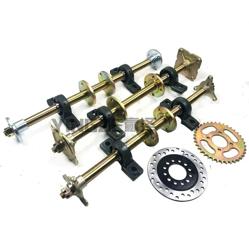 

DIY Refitted Four-wheeler Box Kart ATV Parts Rear Axle Suspension 60CM Rear Axle Flange Bearing