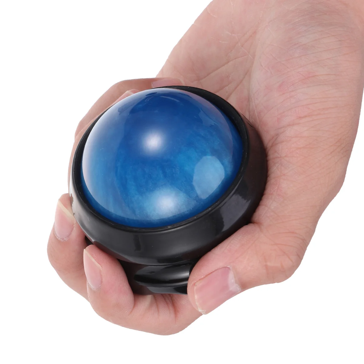 كرة تدليك اللياقة البدنية، أسطوانة تخفيف العضلات الزرقاء غير السامة للدورة الدموية، أداة علاج الألم الليفي العضلي #4