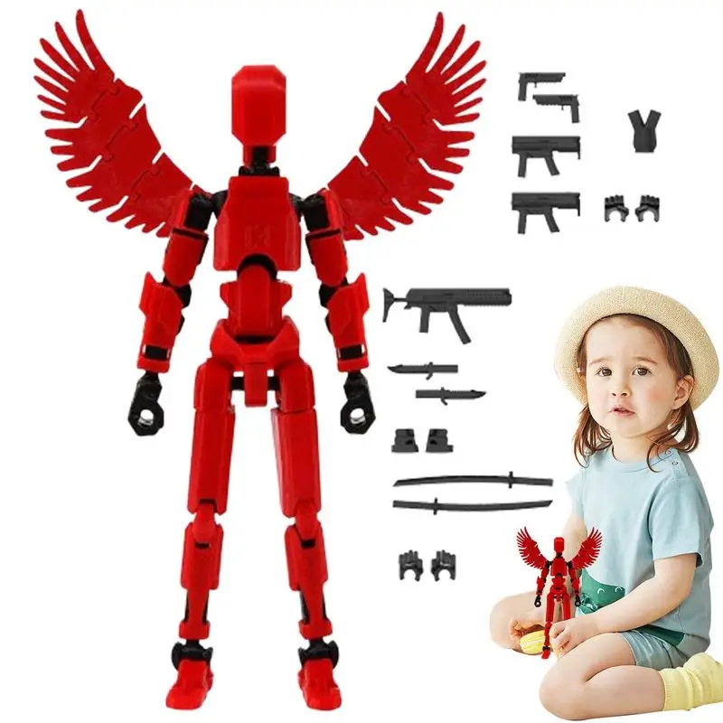 Multi Joint Movable Figure 3D Printed Body Activity Robot Body Activity Robot Desk Robot Toy Multi Joint Movable Toy