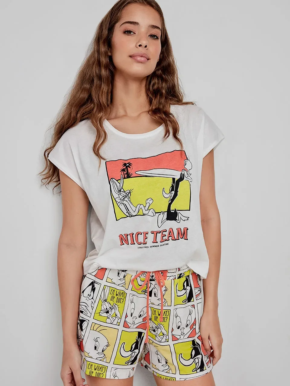 Gisela - Pijama tirantes Looney Tunes de algodón