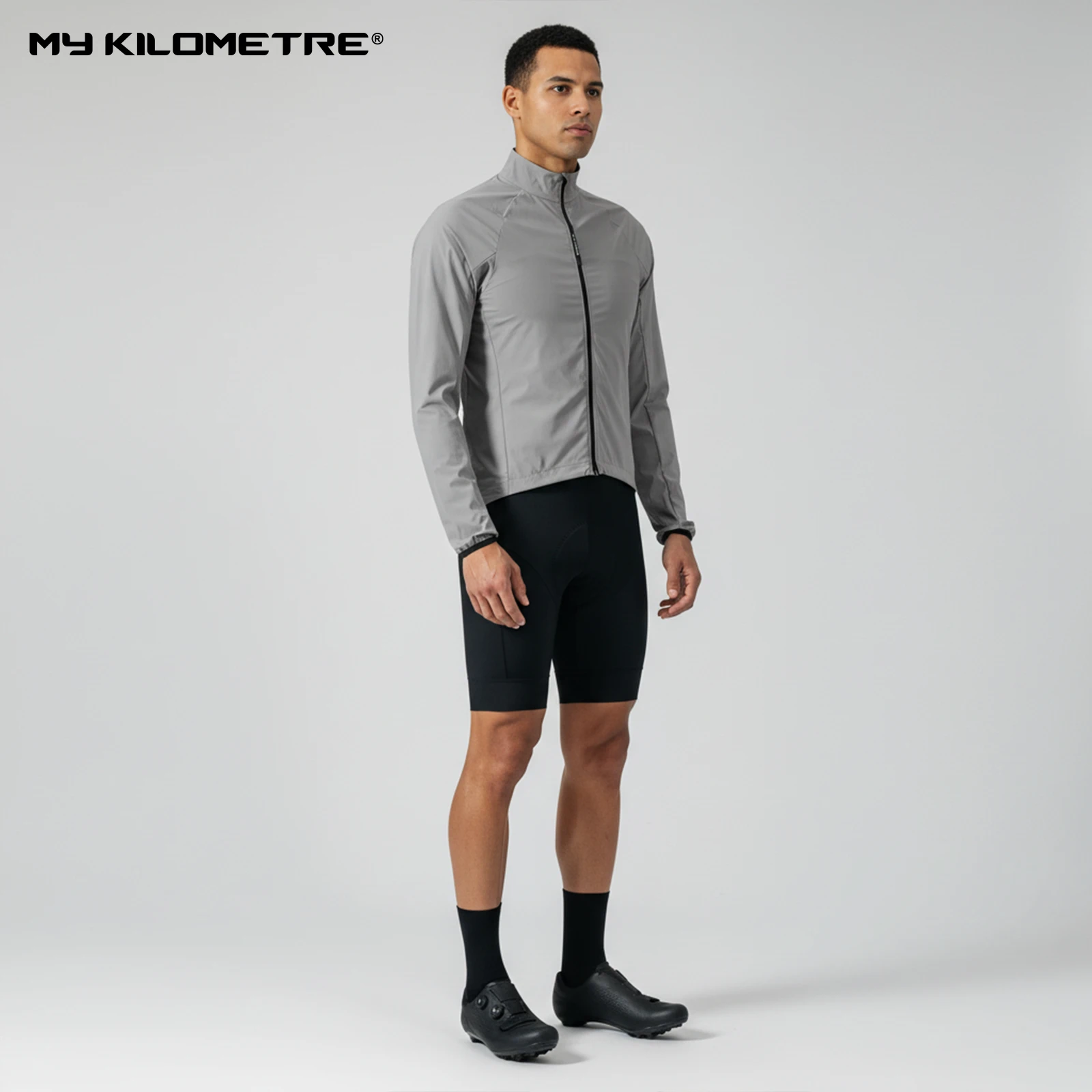 

MY KILOMETRE Spring Men's Cycling Windbreaker Jacket Gravel Man Bicycle Windshield Jacket Windproof Packable Bicycle Wind Jacket