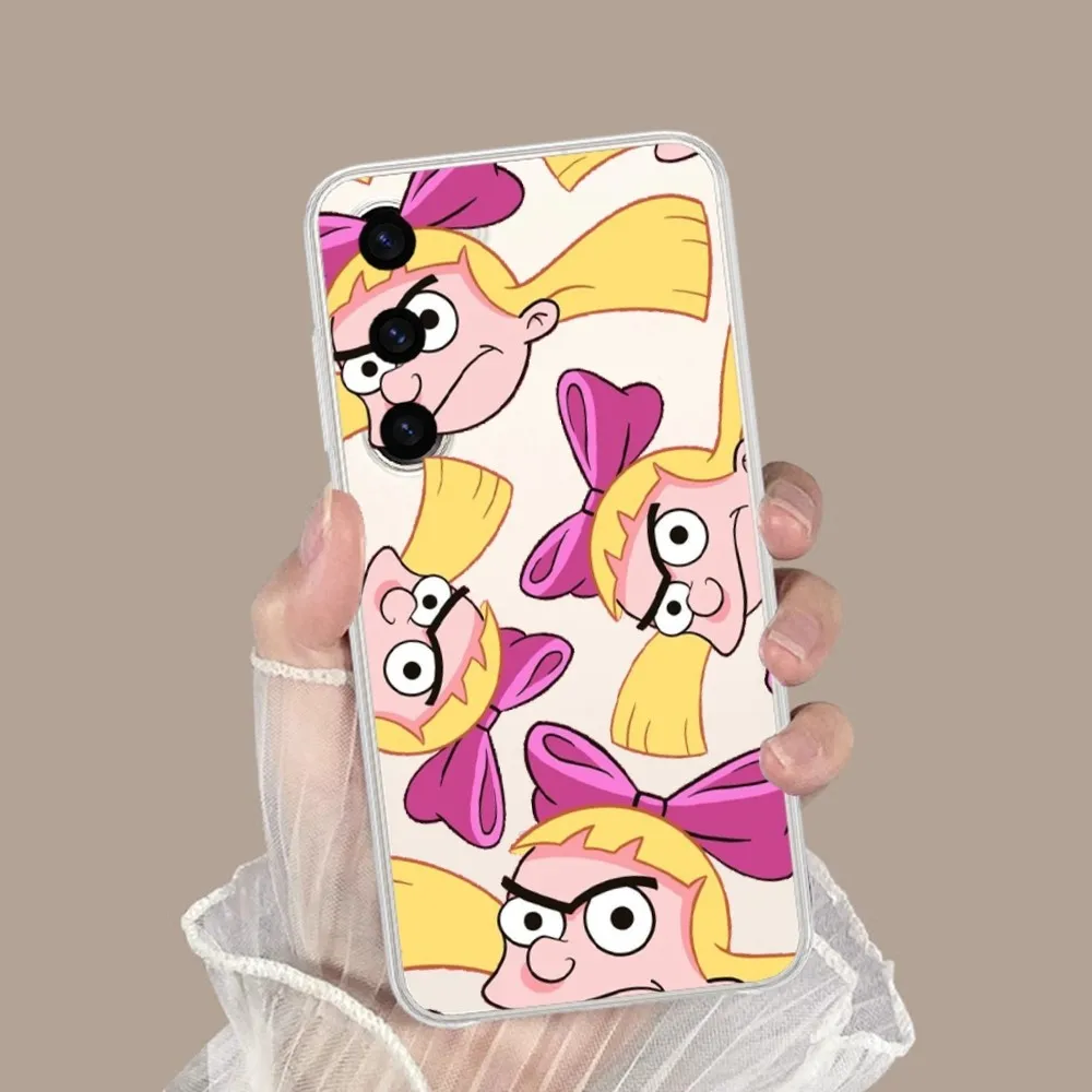 H-Hey Cartoon A-Arnolds Phone Case for Samsung Galaxy S8 8S G950F G950 A91 A80 A73 5G A72