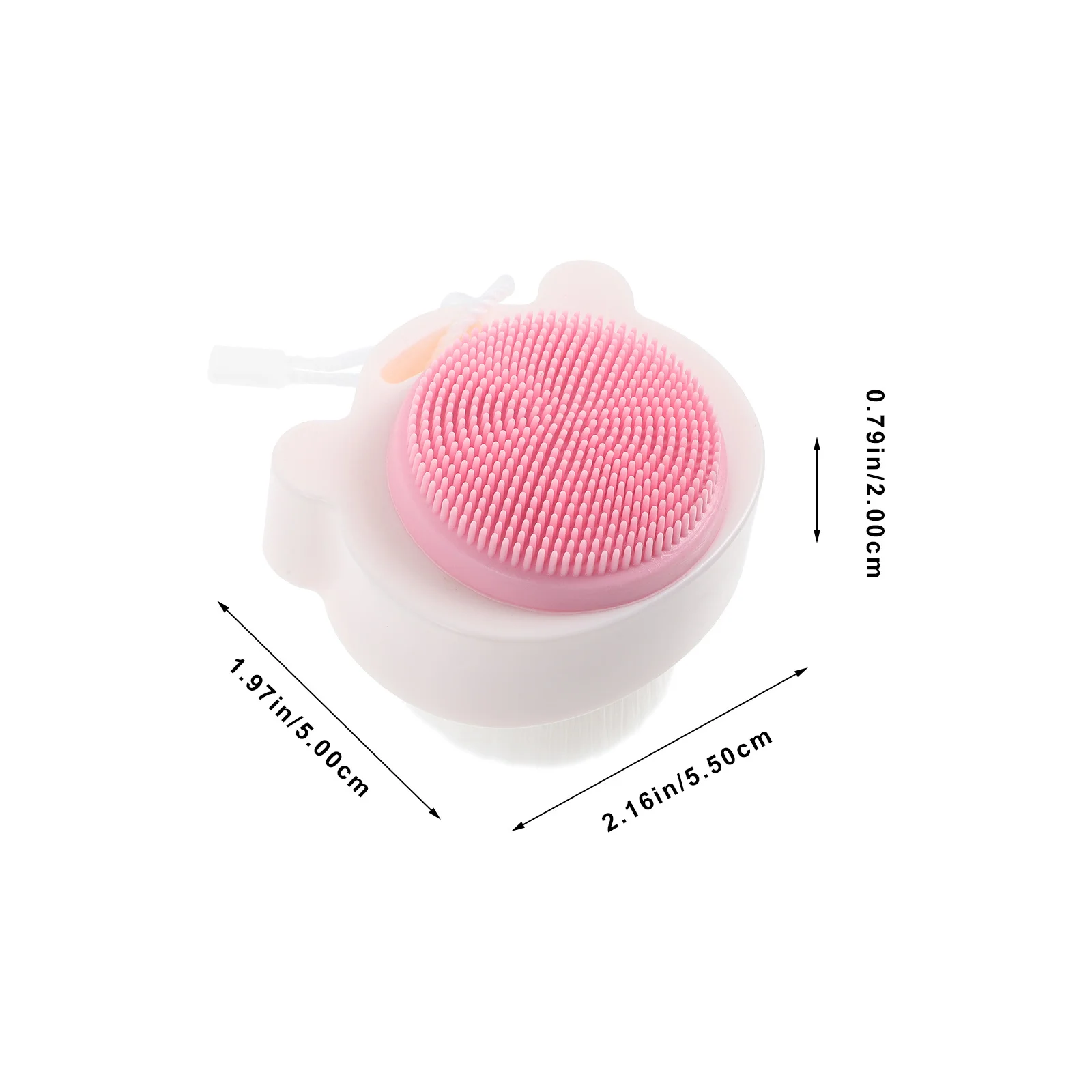منظف غسل الوجه، فرشاة تقشير للنساء، أداة آمنة وعملية للاستخدام اليومي، شعيرات سيليكون لطيفة على الجلد #2
