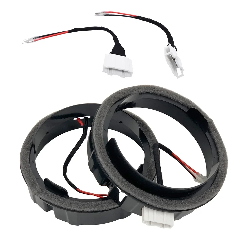 1pair for Volkswagen Magotan Sagitar Tiguan Skoda Octavia Car Speaker Adapter Audio Mount 6.5 Inch Special with Lossless Plug