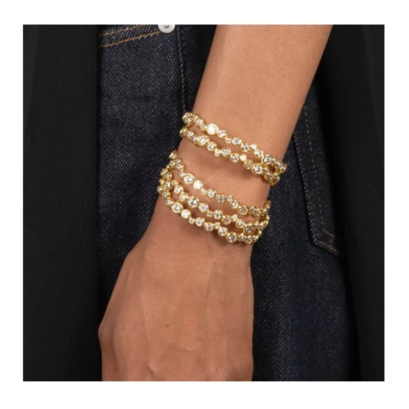 

New Bracelet Ghost Talent Bracelet Copper Plated Real Gold Bracelet Light Luxury Exquisite Versatile Temperament Women's Jewelry