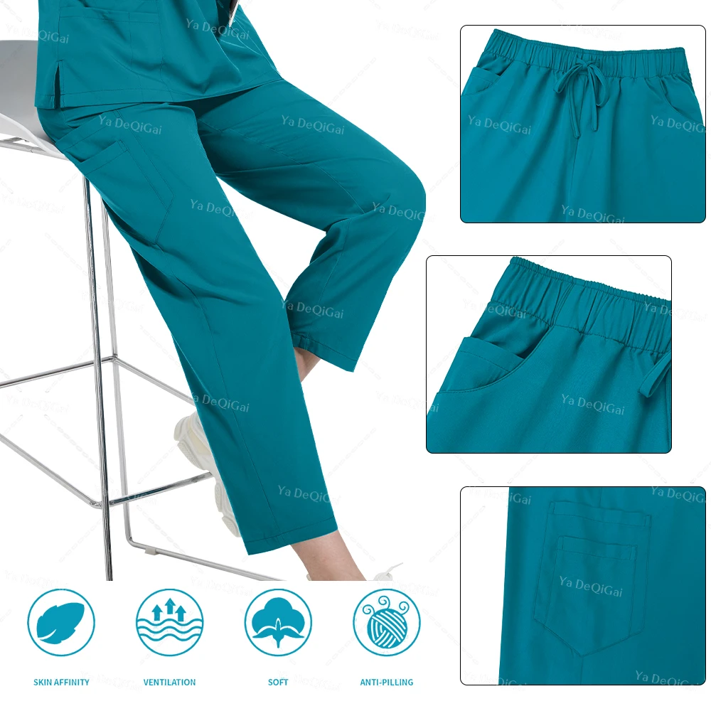 Wholesale Price Surgical Uniforms New Stylish Beauty Workwear Nurse Doctor Scrubs Sets for Women Nursing Hospital Work Clothes