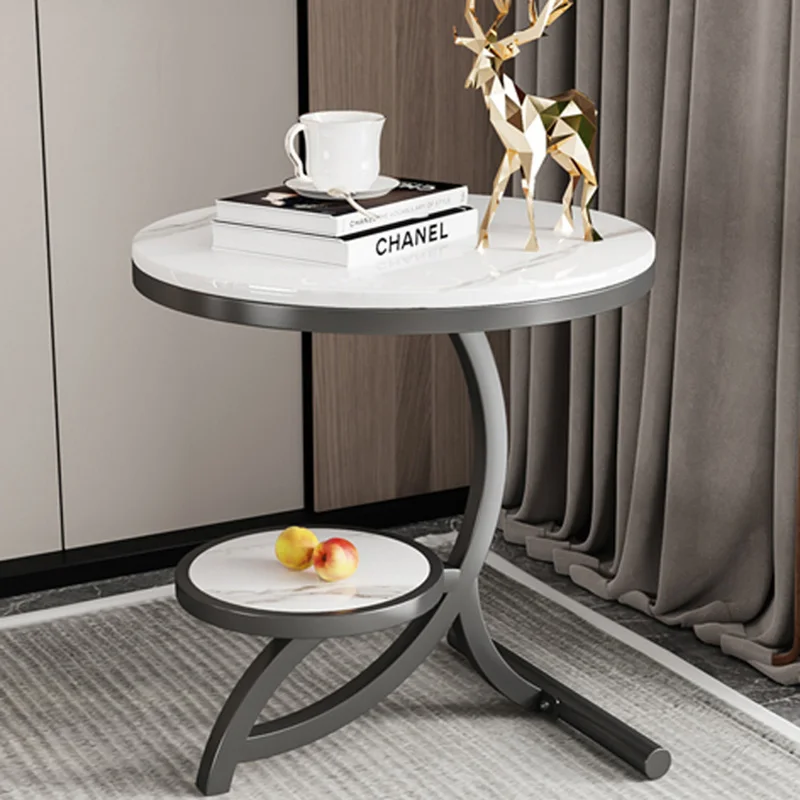 Nordic Couch Coffee Table Round Luxury Ornaments Unique Legs Metal Holder Side Desk Floor Table Sofa Moveis Para Sala Furnitures