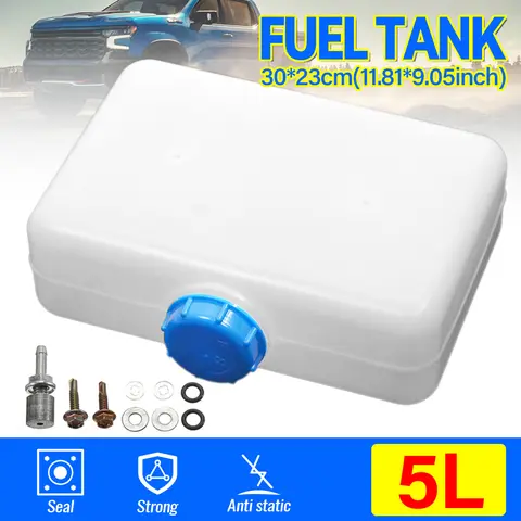 5L Plast Bränsletank Motor Bränsletank Bensintank Bärbar Vattentank för Bil Lastbil Parkeringsvärmare Bildelar Stor Kapacitet 8 best sales bensintank för minicykel - №6