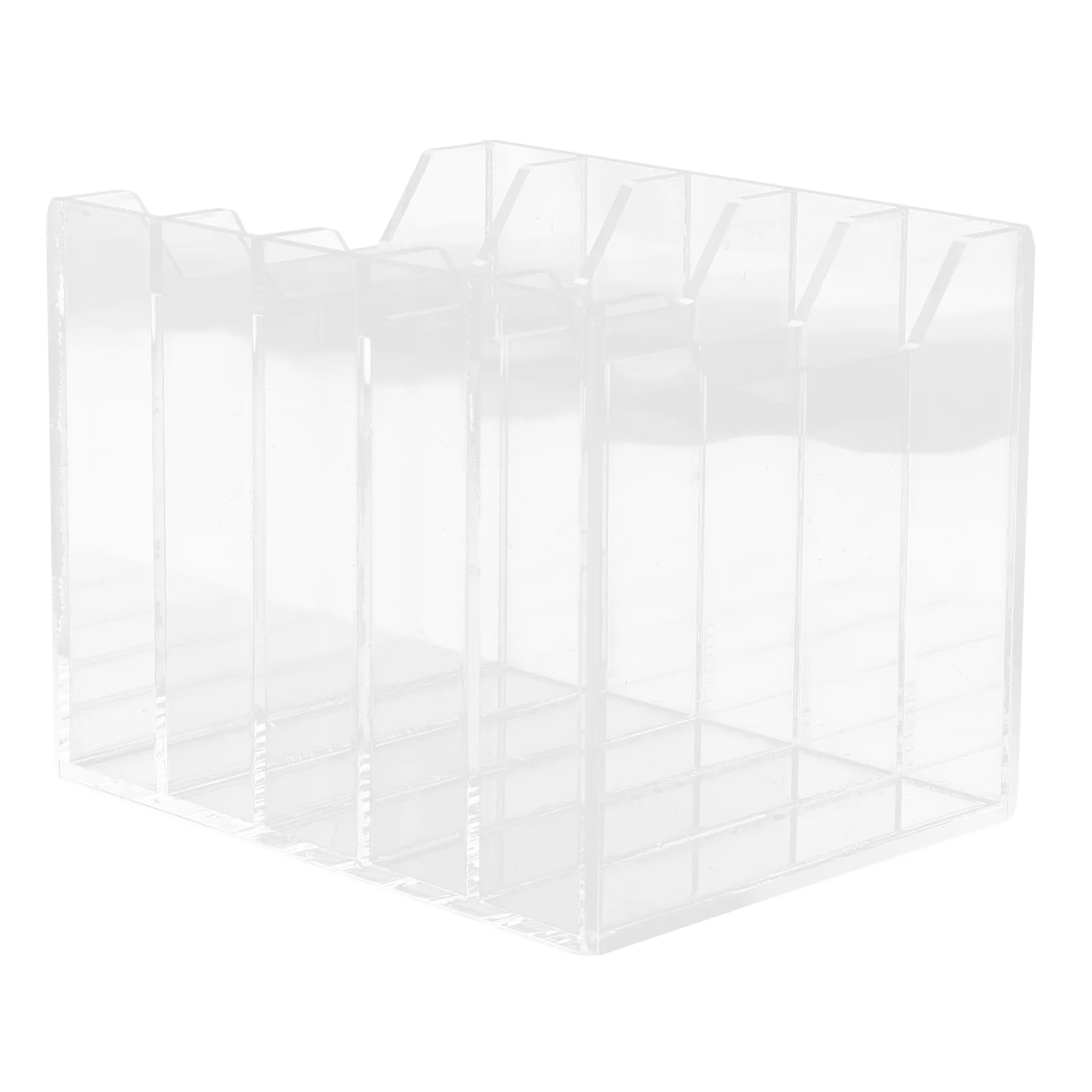 

1pcs Mobile Phone Storage Box 5 Sections Acrylic Desk Organizer Office Supplies Cell Holder Meeting Room Section Case