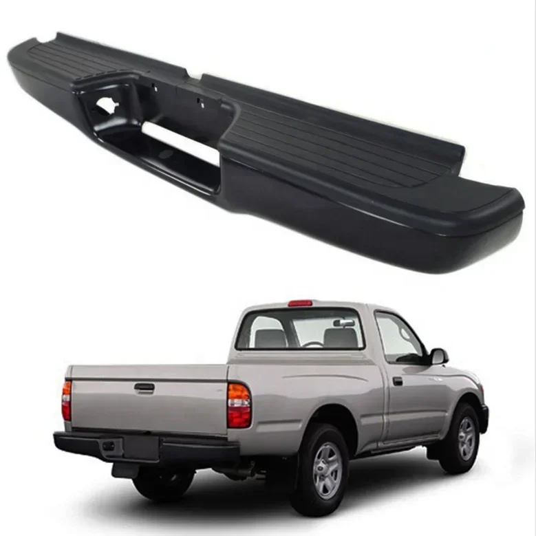 

Replacement Parts Rear Step Bumper Assembly Black Steel Compatible With Tacoma 2005- 2015 Pickup Truck W/o Sensor Holes