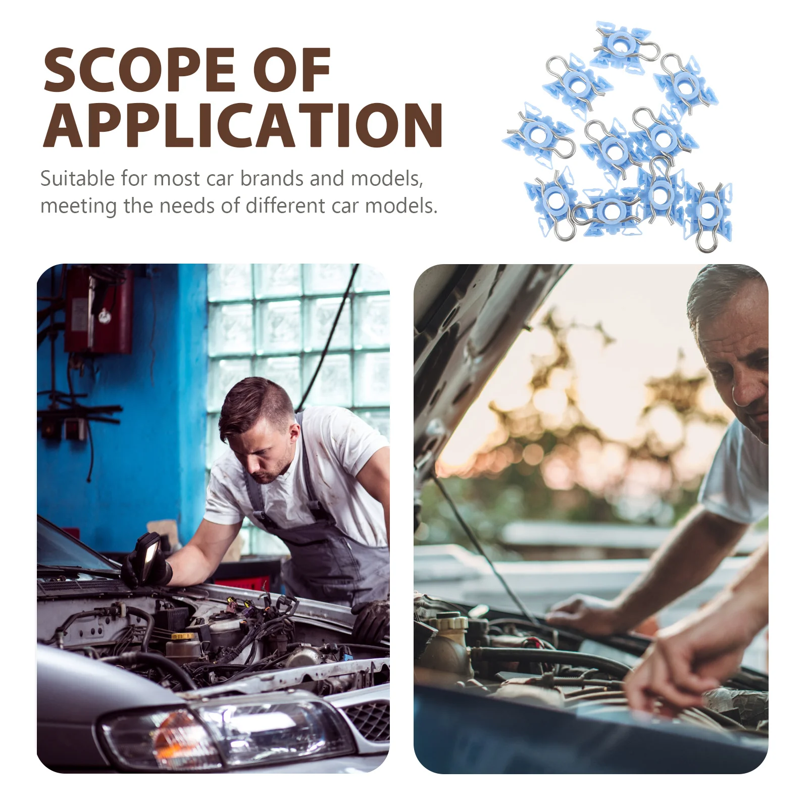 

10pcs Car Window Glass Clip Adjustable Slider Clamp For Easy Installation Compatible With Multiple Models Window Retaining Clips