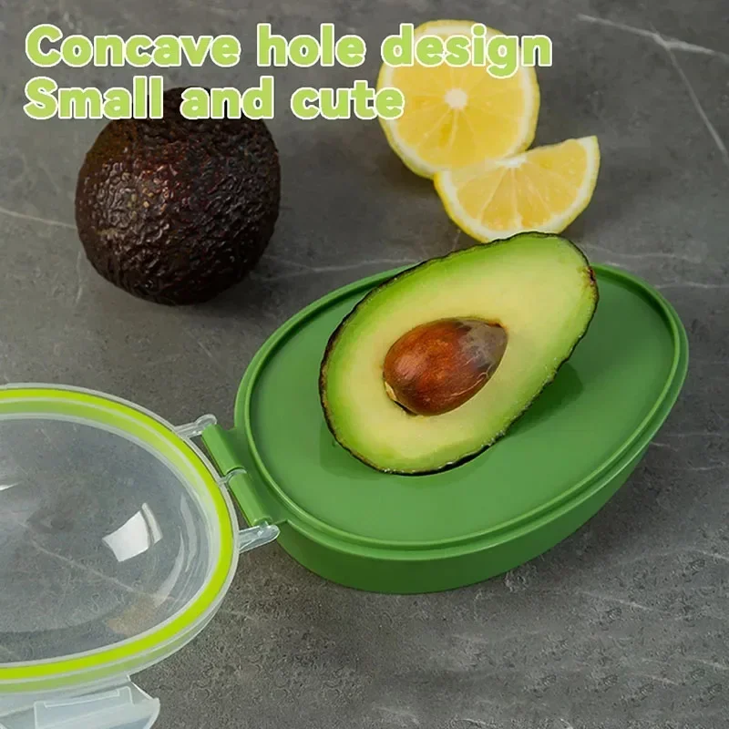 Kitchen Food Storage Box Avocado Space Saving Container Vegetable Organizer Reusable Plastic Fruit Containers Vegetable Crisper