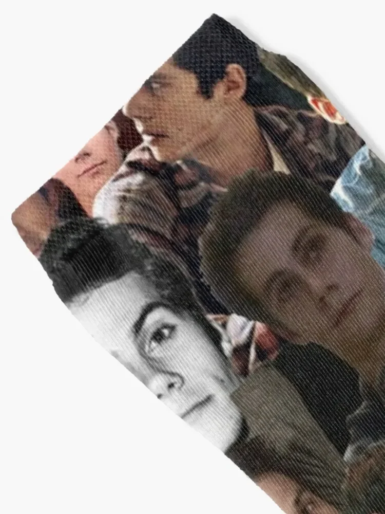 Dylan o'brien collage Socks hip hop sheer man Stockings man Male Socks Women's