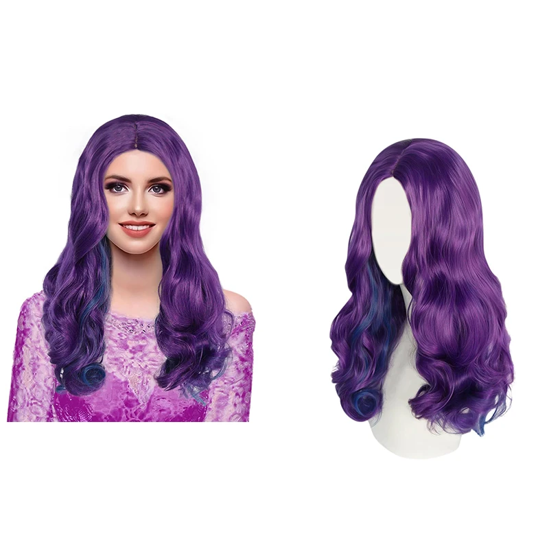 

Women Movie Descendants 3 Evie Anime Cosplay Wig Halloween Carnival Party Cosplay Costume Mal Audrey Wig COS Costumes