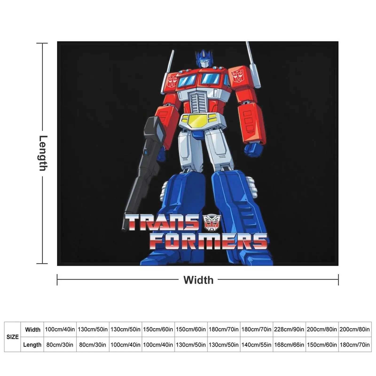 Optimus prime GEN ONE Throw Blanket Cute Weighted Blankets For Sofas Blankets