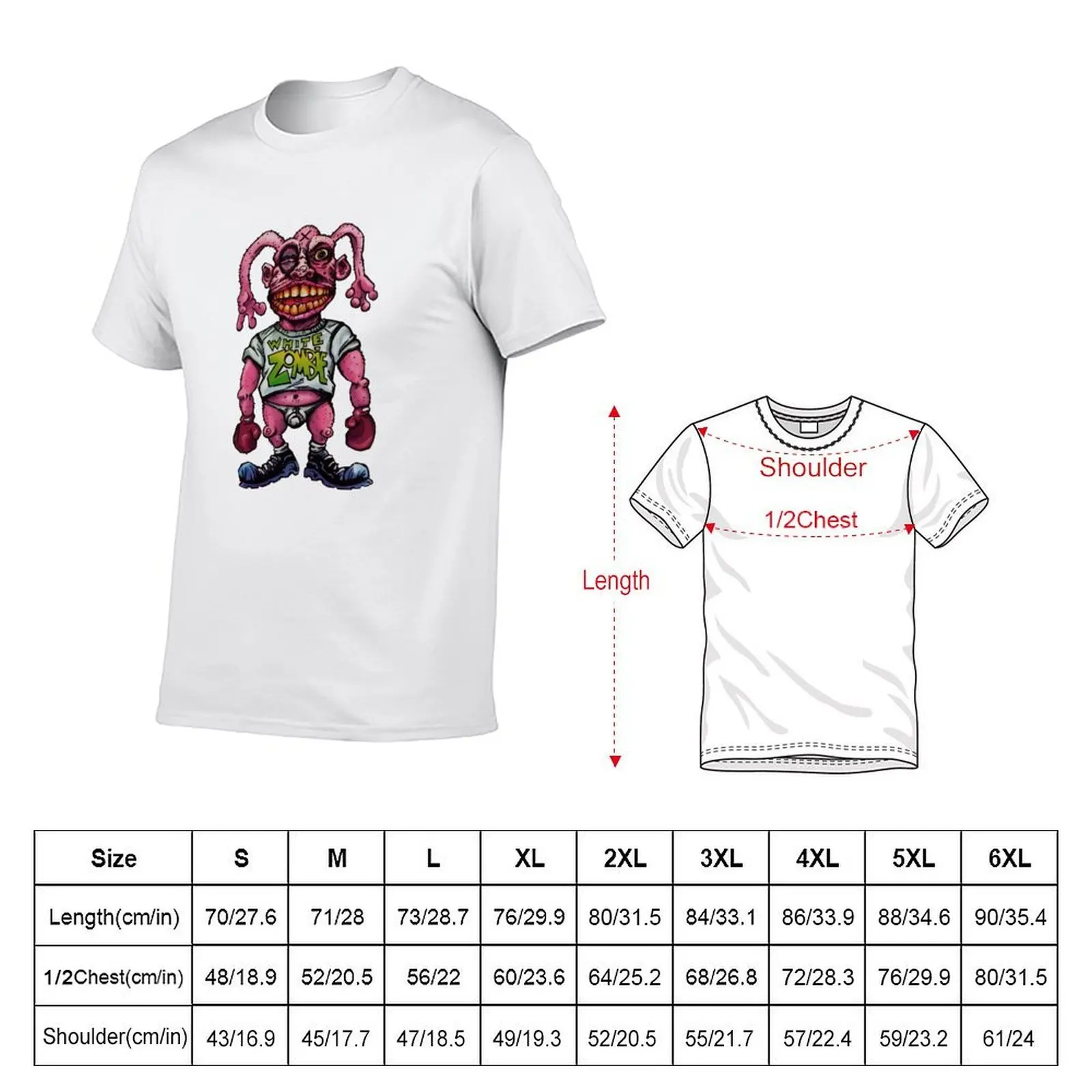 White Zombie Astro Creep Guy T-Shirt custom shirt boys animal print mens graphic t-shirts funny