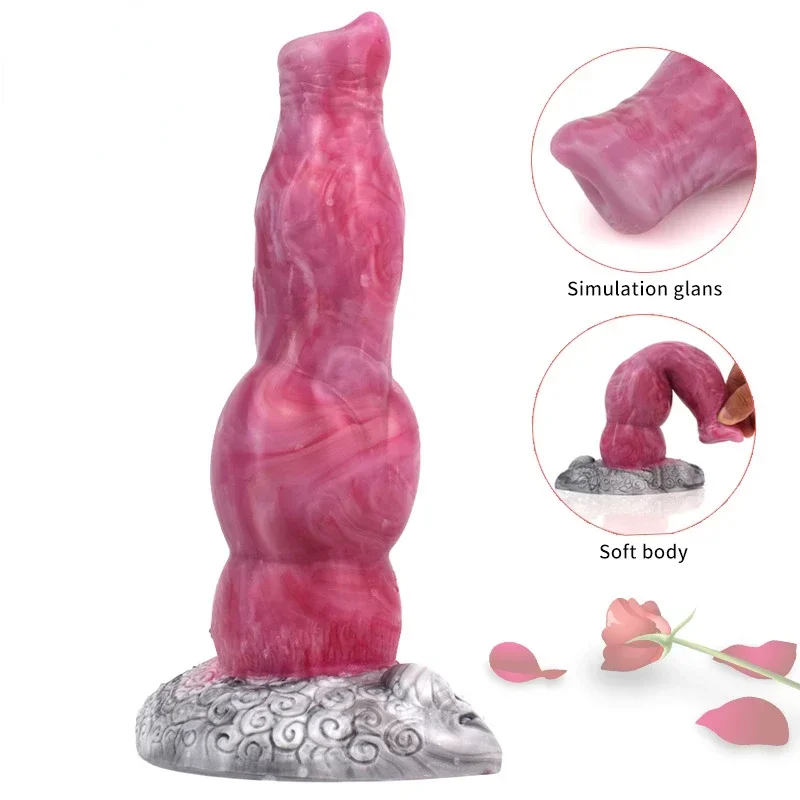 Hund Dildo sexy Spielzeug für Frau Mastur bator Sex Produkte Silikon Penis Saugnapf Monster Didlo künstliche Gode Erwachsene