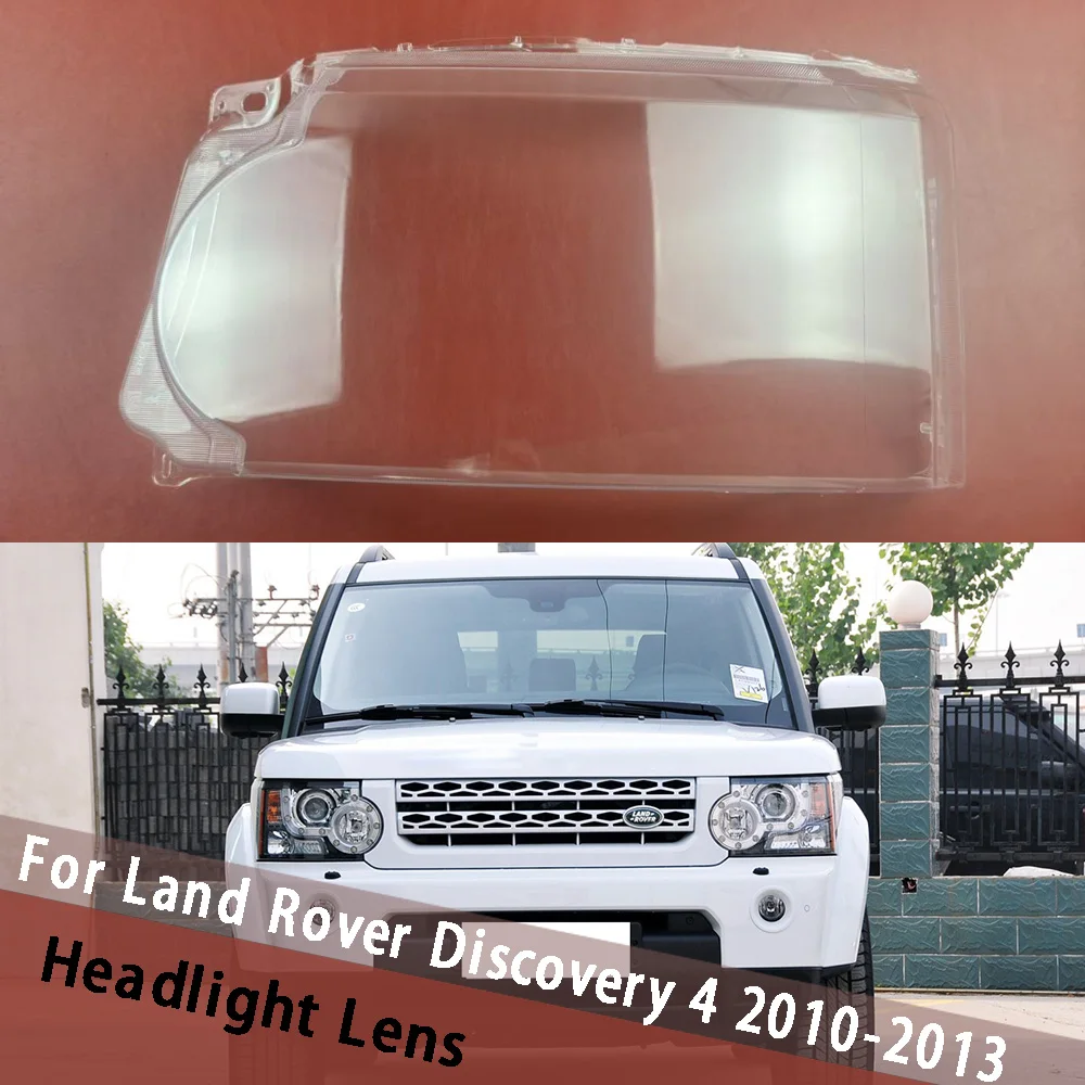 

For Land Rover Discovery 4 2010 2011 2012 2013 Car Front Headlight Cover Transparent Lampshade Plexiglass Replace Original Lens
