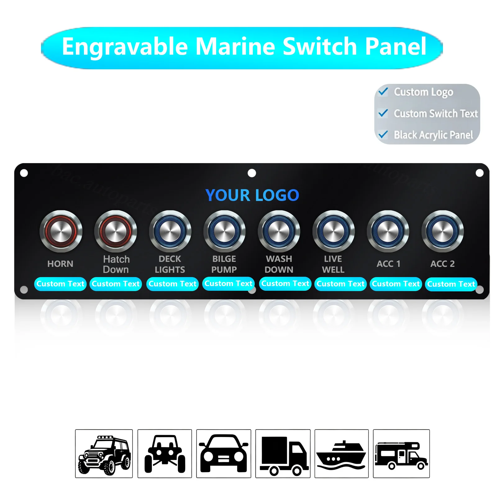 plaque-acrylique-personnalisee-gravee-au-laser-pour-panneau-de-commande-marin-boutons-led-en-acier-inoxydable-304-logo-et-texte-ancre-de-navigation-klaxon-acc-pour-yacht