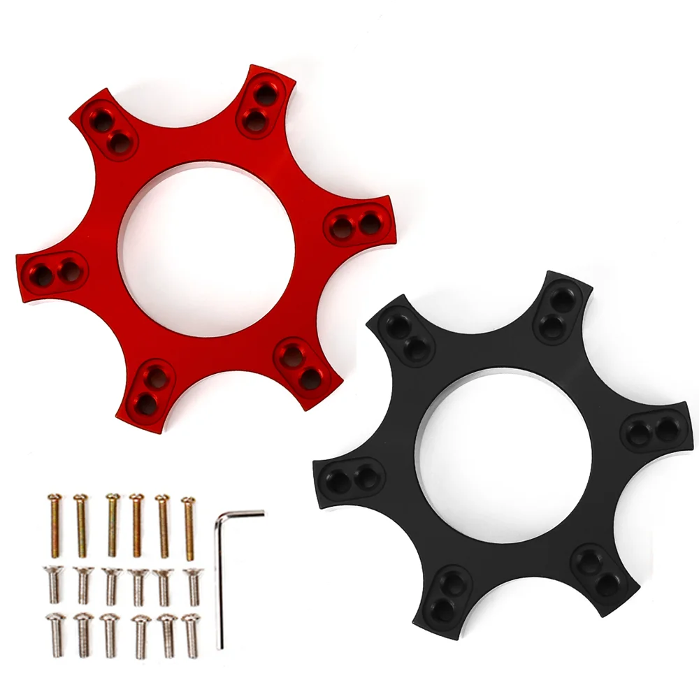 Espaçadores de roda de alumínio, Atualização de placa, Base adaptadora de volante para Thrustmaster T300RS QR035, 13 pol, 14 pol, 70mm