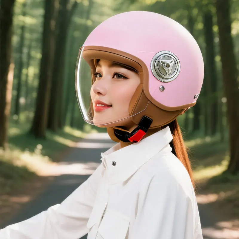 3/4 오픈 페이스 하프 오토바이 헬멧 경량 성인용 헬멧 신형 국가 표준 3C 인증 오토바이 헬멧