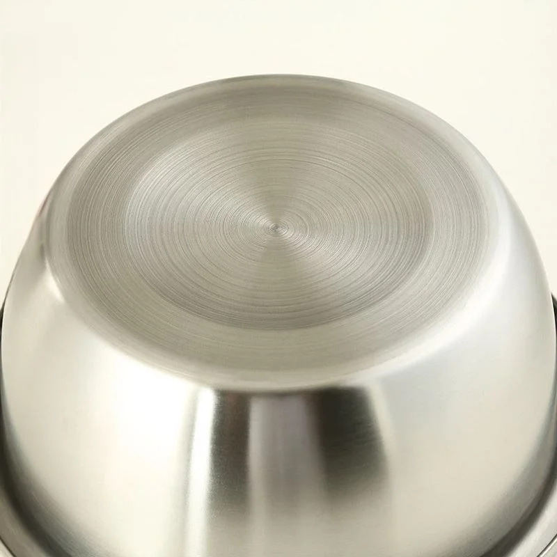 

Кухонная мойка из нержавеющей стали, большая круглая, для мытья овощей, взбивания яиц, выпечки, для домашнего использования, однотонная, в европейском стиле