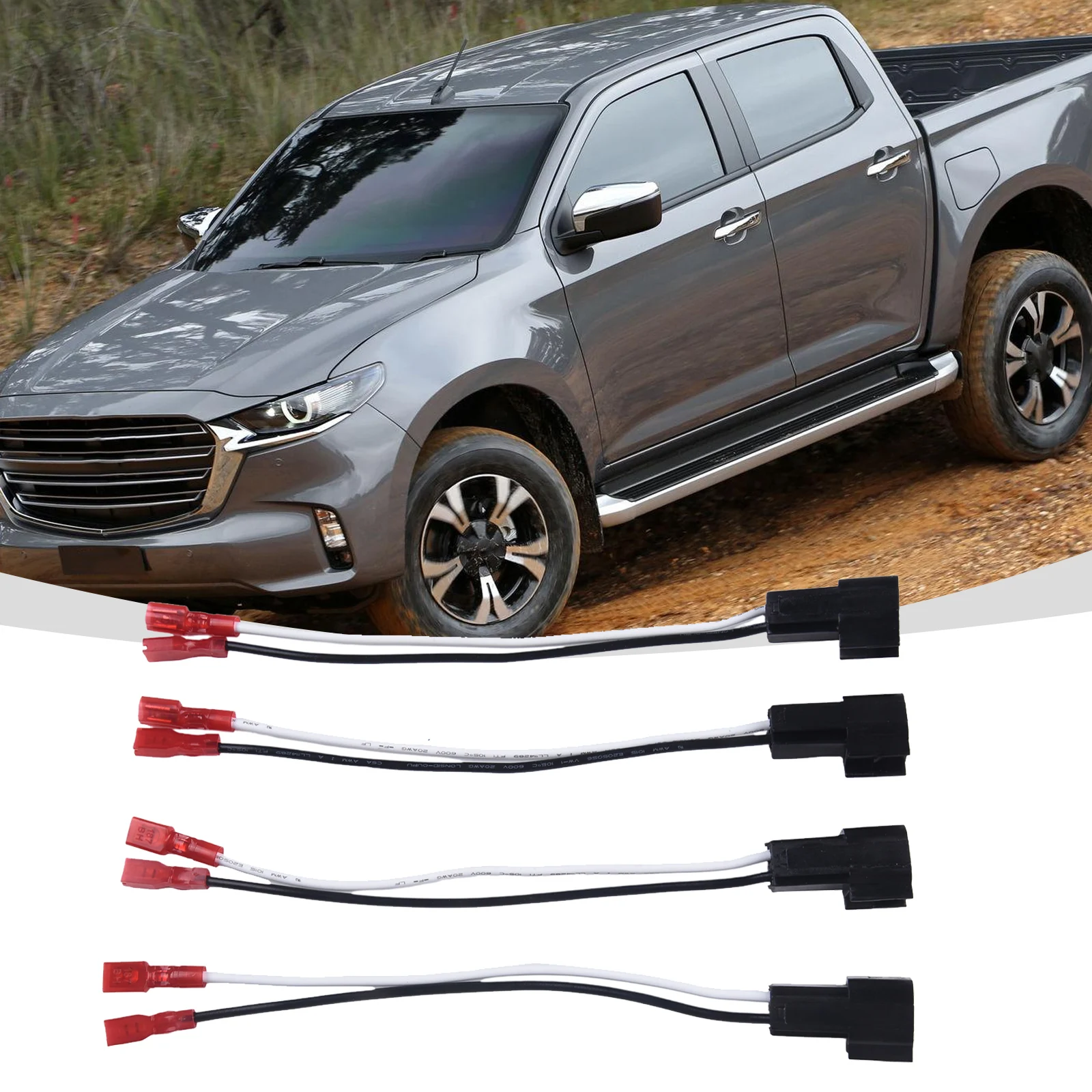 

Адаптер жгута проводов дверного динамика для Ford F150 725600, совместимые модели 1999-2014, 4 адаптера провода автомобильного динамика