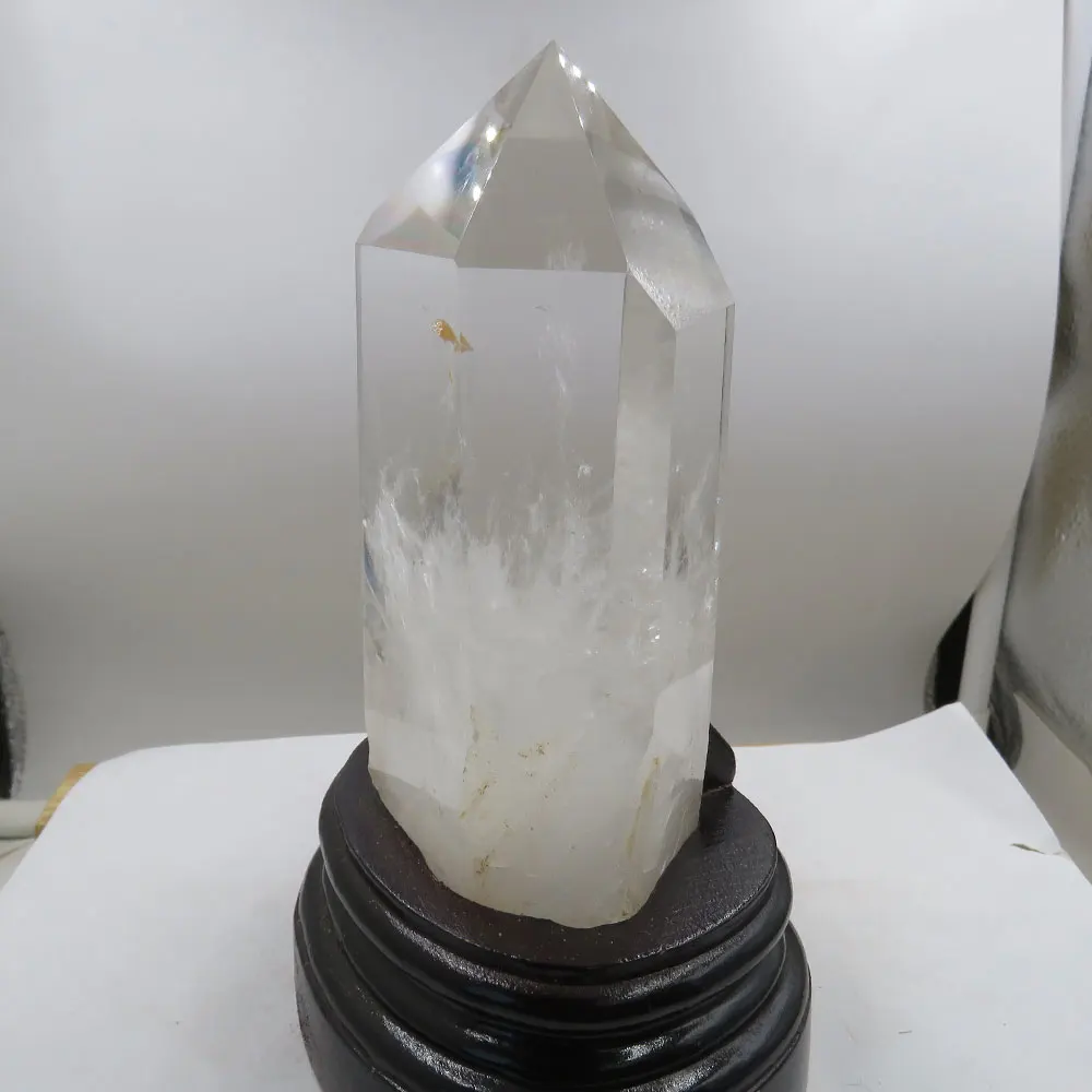 

(522g RARE Natural Large Rock Clear Quartz Rainbow Single Terminated Crystal Tower Point Wand Reiki Healing Mineral Stone 2023