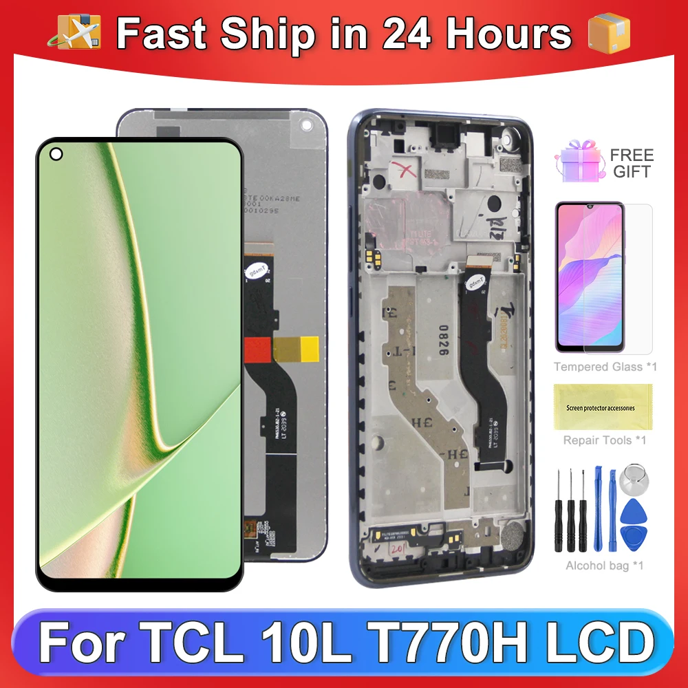 

For TCL 10L For Ori TCL 10 Lite 6.53''T770H T770B 4187U LCD Display Touch Screen Digitizer Assembly Replacement