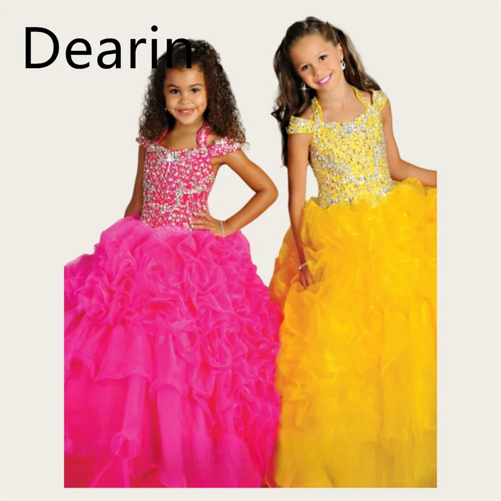 

Flower Girl Dress Flower Girl Dress Dearin Shoulder Girdle A-line Floor Length Skirts Fold Draped Flower Girl Dresses