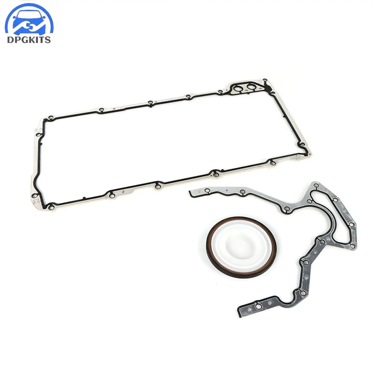 

DPGKITS 1 Set Engine Rear Main Seal & Oil Pan Gasket For CHEVY GMC 4.8 5.3 6.0 6.2L V8 OHV Car Accessories 12550574,12559769