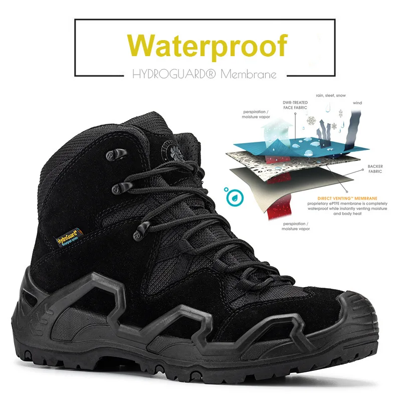 Rockrooster Botas Tácticas Impermeables Cuero Profesional - imagen 5