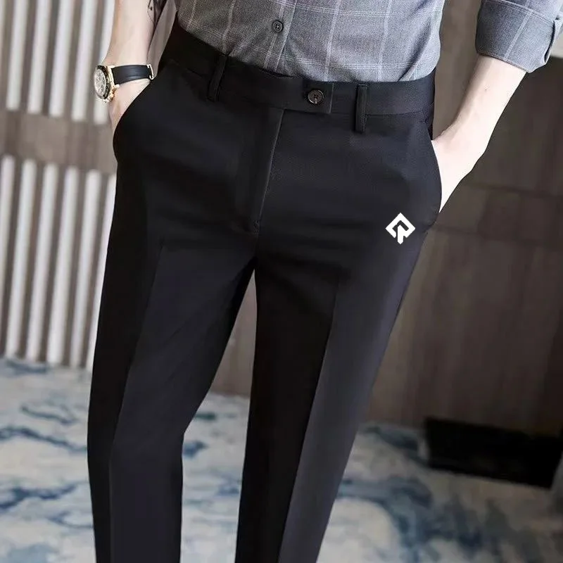 

Men Golf Trousers Slim-fit Drape Casual Golf Pants Men Korean Version Slim-fit Elastic Skinny Golf Clothing Sports Ninth Pant