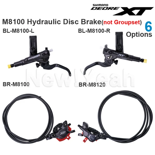 SHIMANO DEORE XT M8100 freno de disco hidráulico BL-M8100 palanca de freno BR-M8100 BR-M8120 piezas de pinza de freno originales