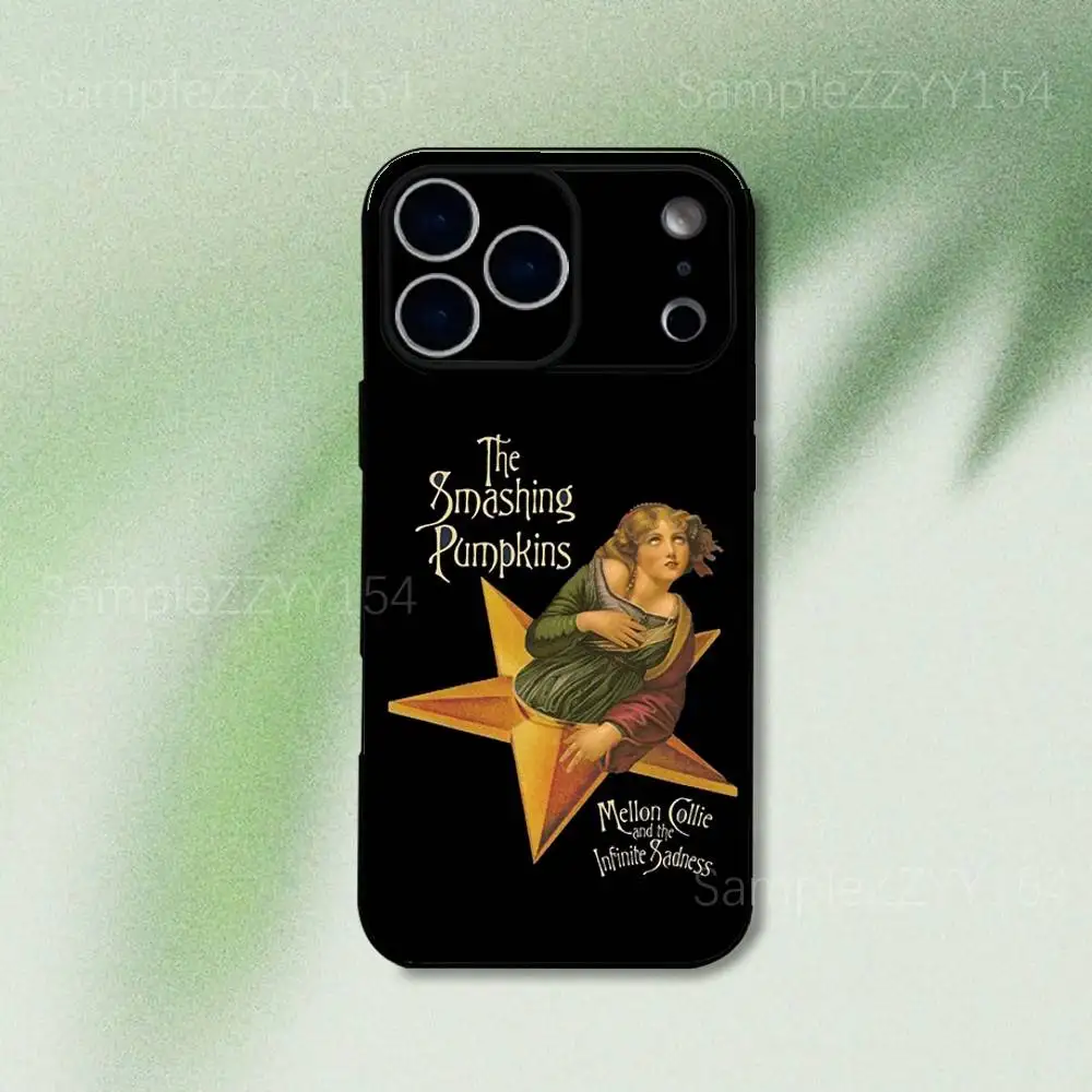 The Smashing Pumpkins Phone Case For iPhone 17,16,15,14,13,12,Pro,Max,Plus,E,SE4,Air,Mini Black Soft Funda