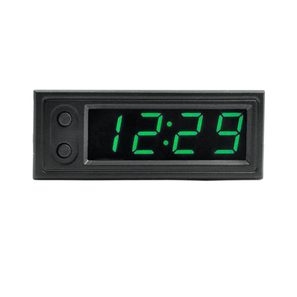 3 in 1 Car Temperature Clock LED Display Digital Clock Voltage Tester Luminous Electric Voltage Meter 12V Automobile Accessories