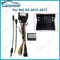 Car 16Pin Stereo Wiring Harness Power Cable With Canbus Box Decoder For Roewe 360 550 I5 RX5 RX3 I6 EI5 MG GS ZS 3 5 6