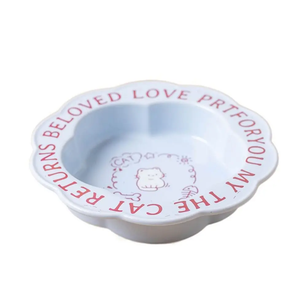 

Pet Accessories Flower Shape Ceramic Pet Bowl Non-slip 250ML Pet Canned Food Bowl Anti-Black Chin Cat Feeding Dish Indoor