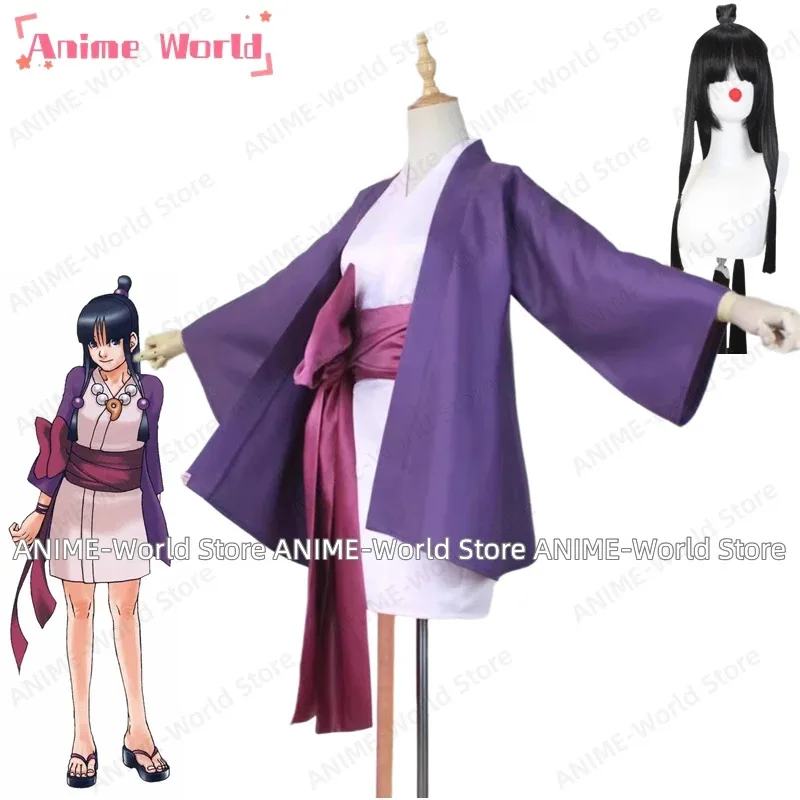 

Лили 123 《》Ace Attorney Gyakuten Saiban Maya Fey Косплей Хэллоуин Рождество Новый год Костюм для вечеринки для взрослых